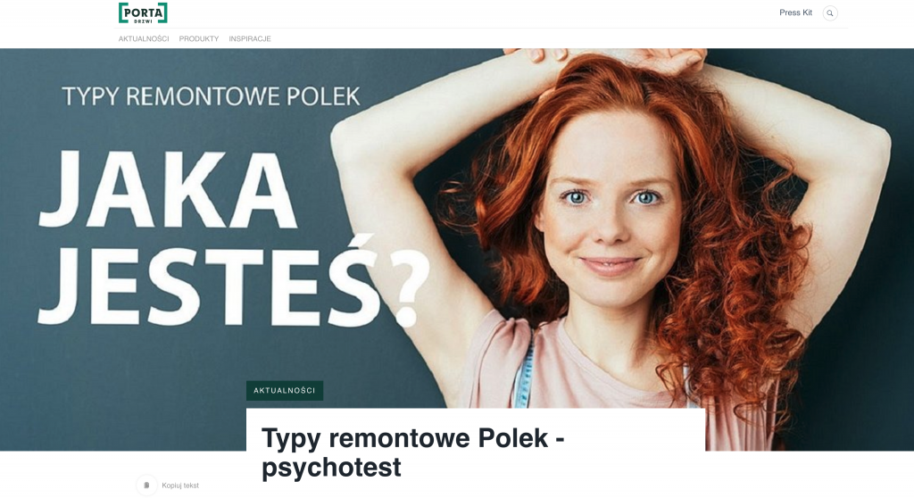 Typy remontowe Polek. Porta